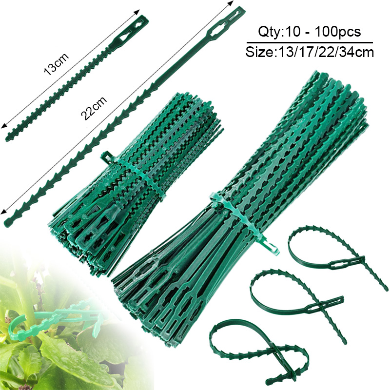 Bonsai Garden Ideas - 10-100pc Adjustable Plant Ties Flexible Garden