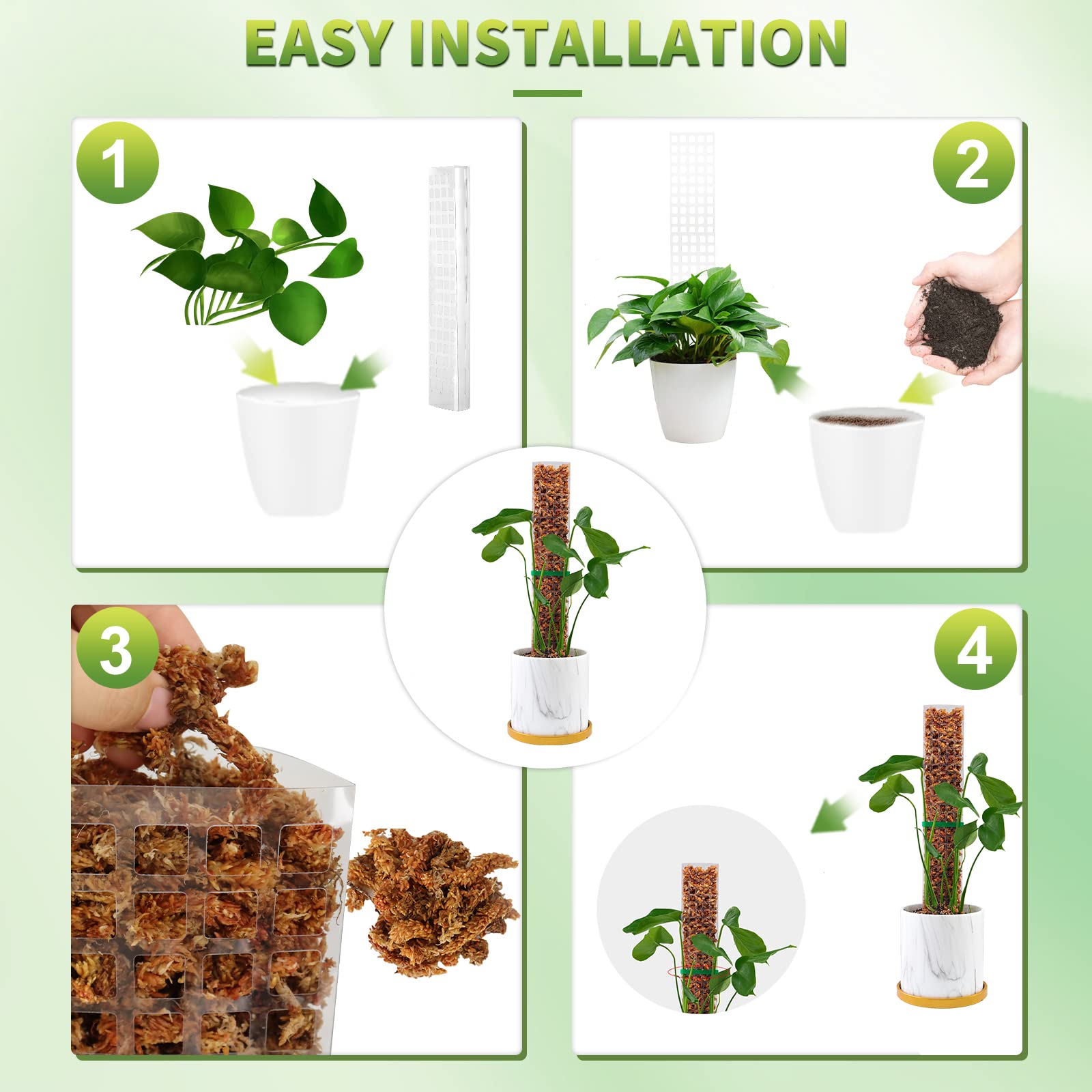 Moss Poles Plants Plant Suppor - Bonsai Garden Ideas avis et prix
