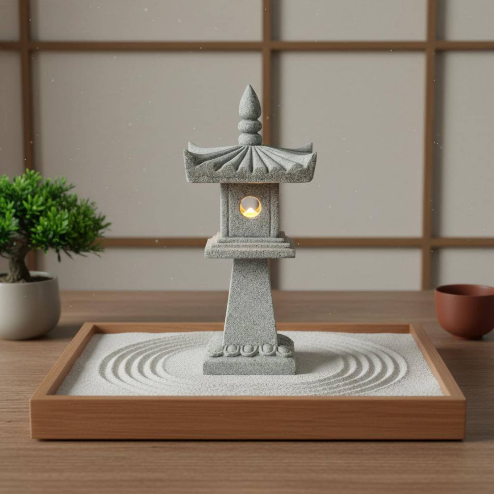 Miniature Stone Lantern Antiqu - Bonsai Garden Ideas avis et prix