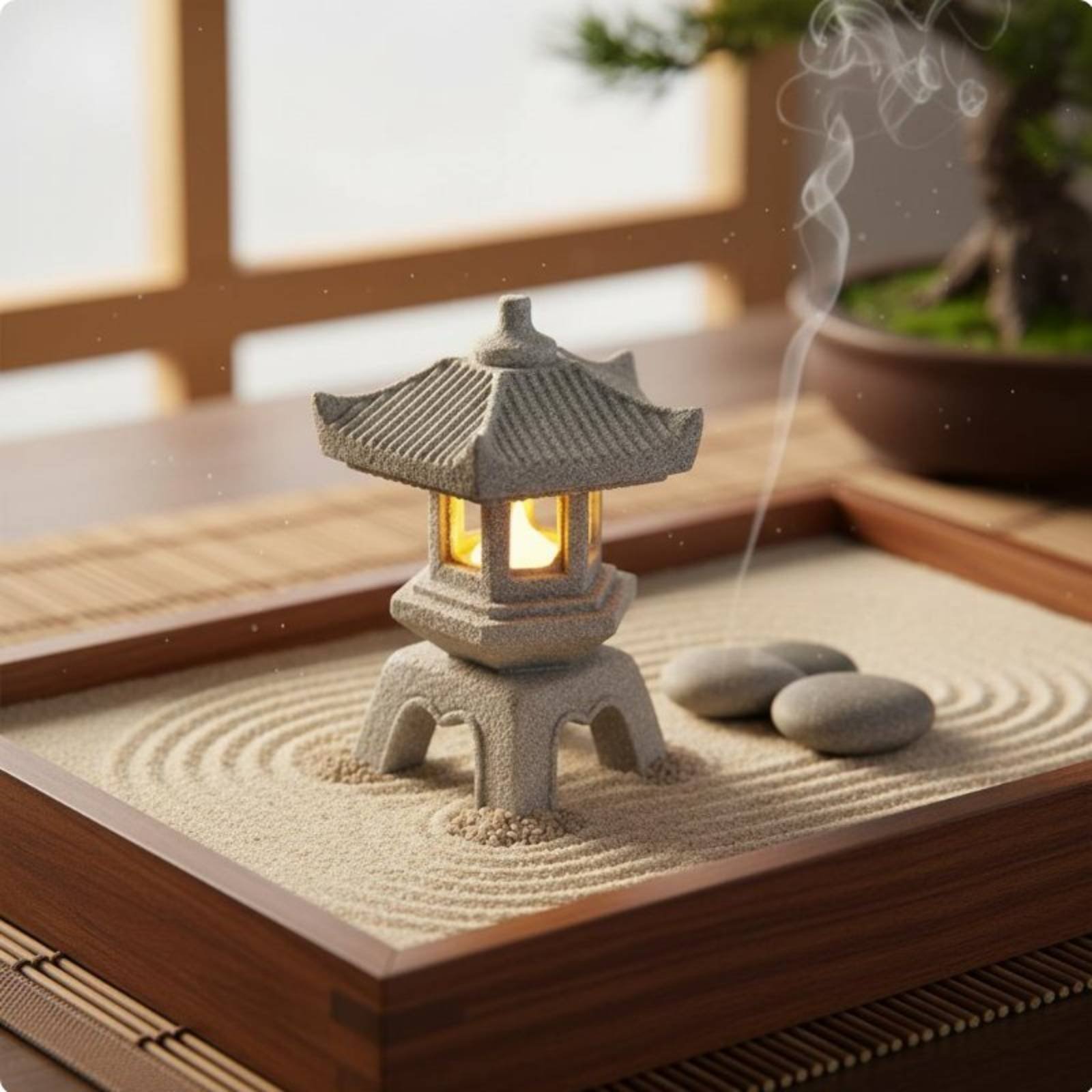 Miniature Stone Lantern Antiqu - Bonsai Garden Ideas avis et prix
