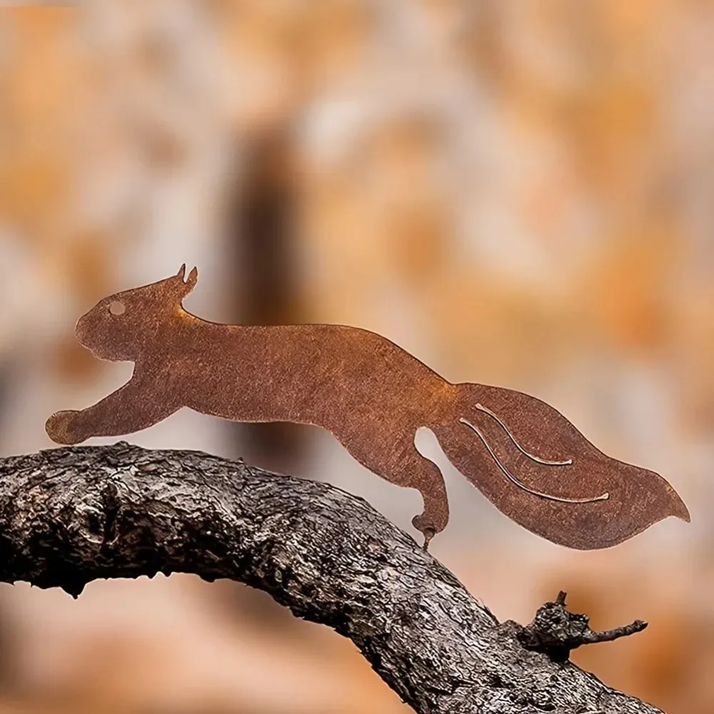 Creative Metal Squirrel Silhou - Bonsai Garden Tree avis et prix