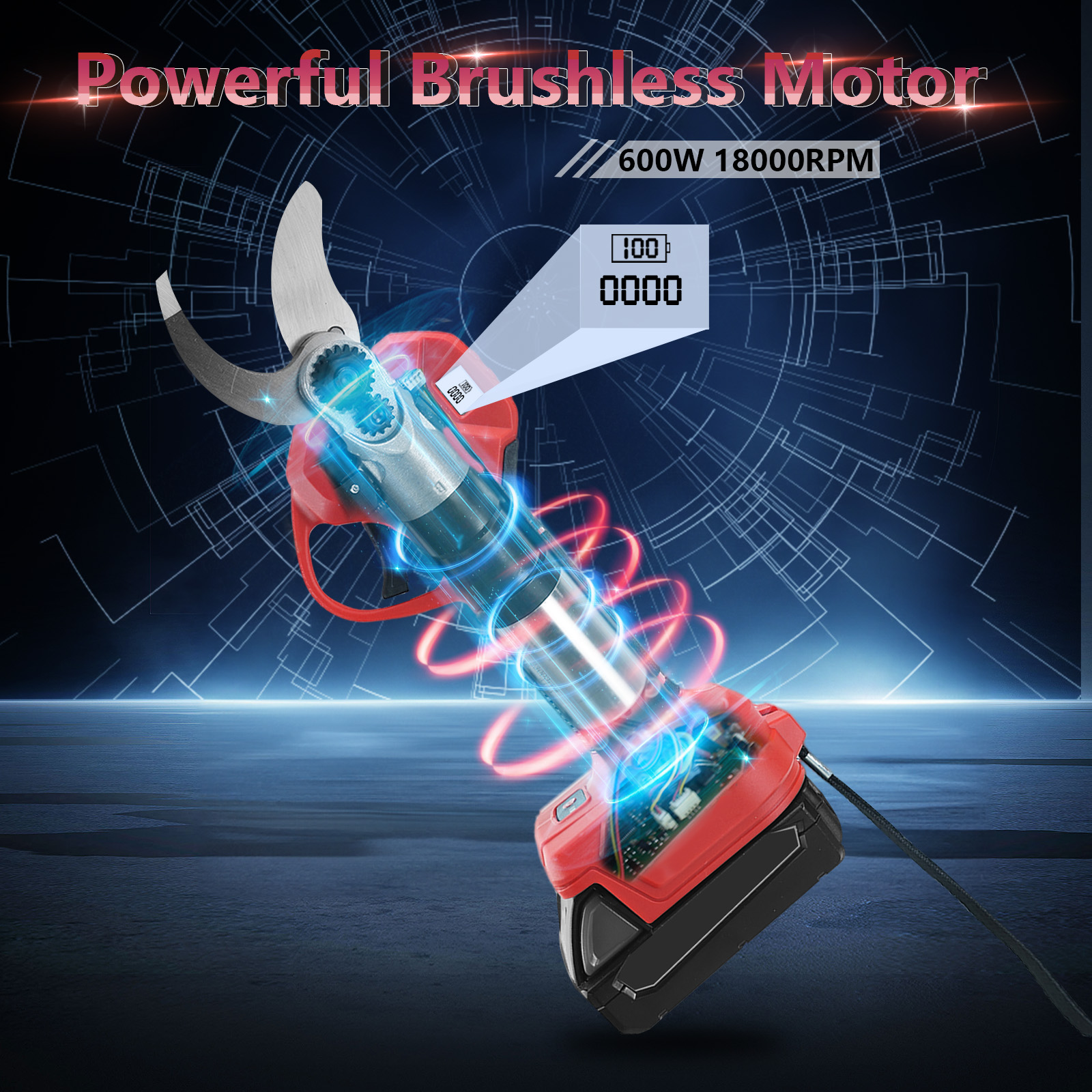 30mm Brushless Electric Prunin - Bonsai Garden Tree avis et prix