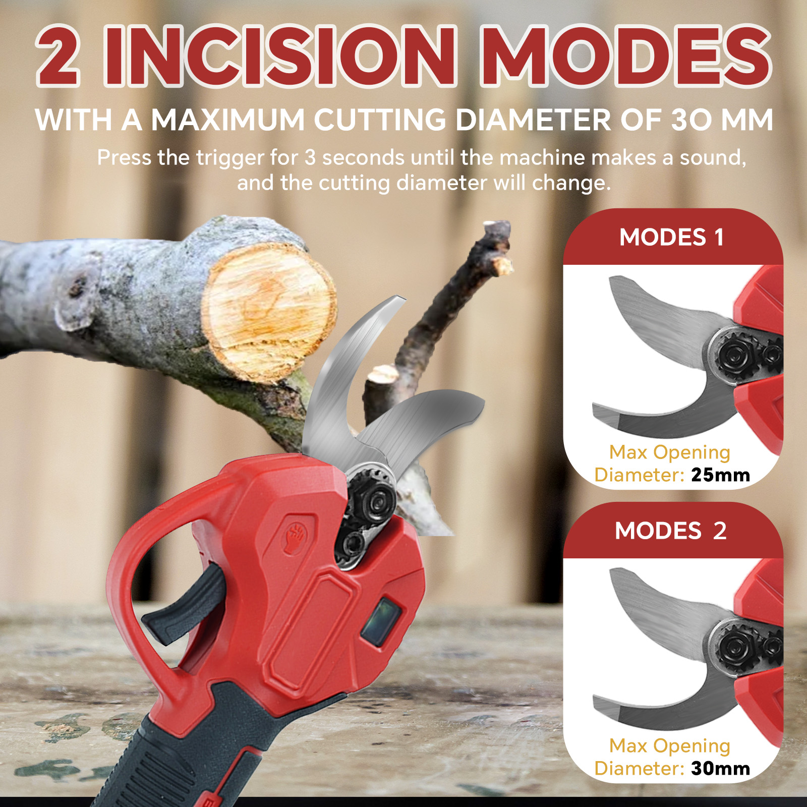 30mm Brushless Electric Prunin - Bonsai Garden Tree avis et prix
