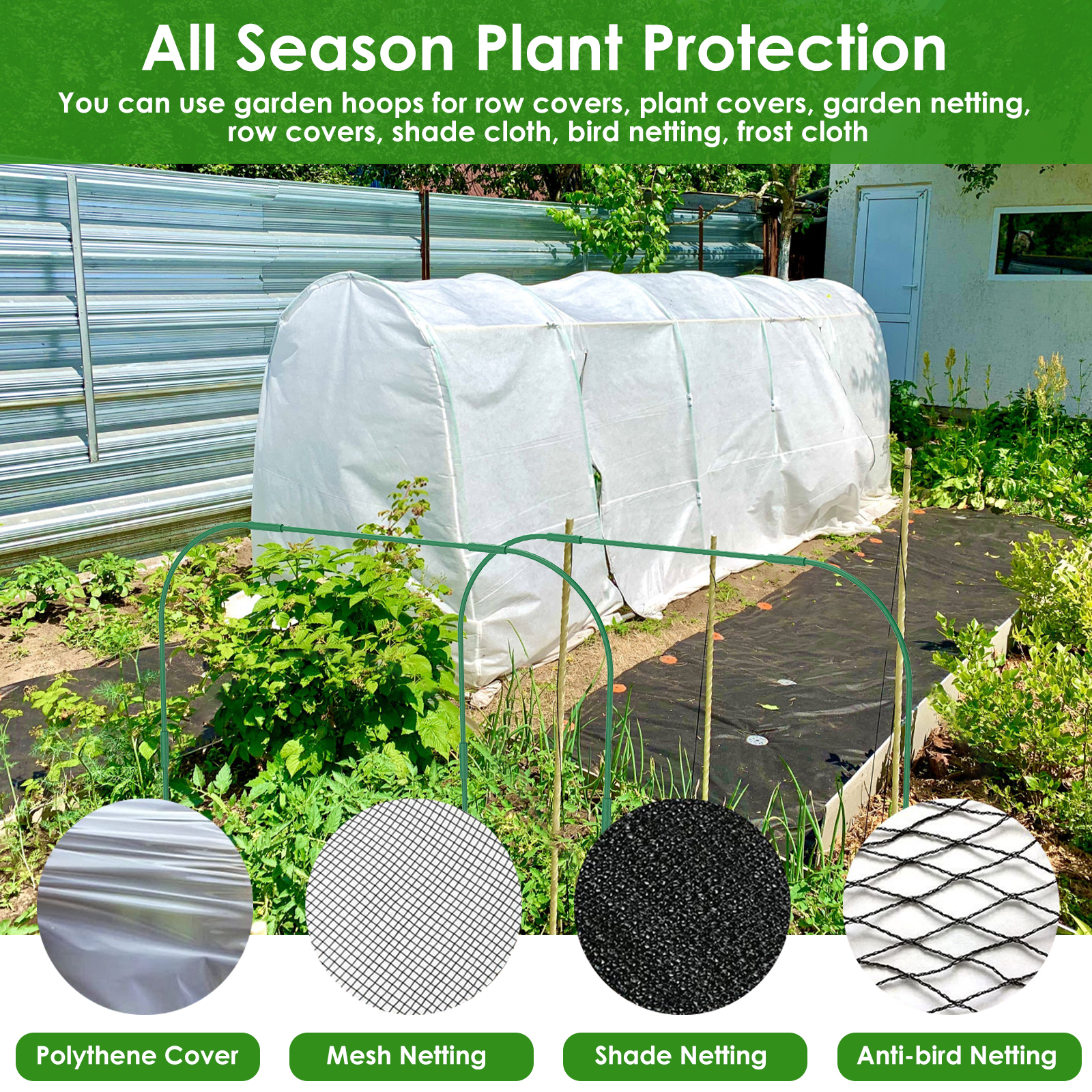 60Pcs Greenhouse Hoop Grow Tun - Bonsai Garden Ideas avis et prix