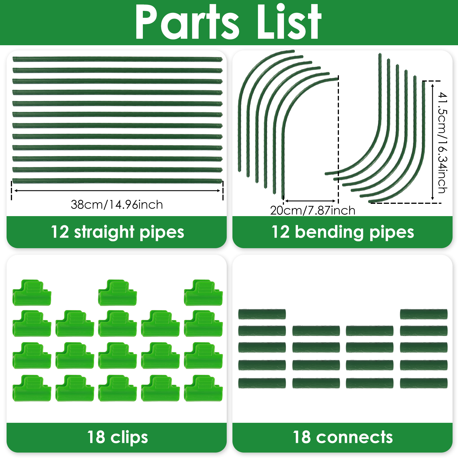 60Pcs Greenhouse Hoop Grow Tun - Bonsai Garden Ideas avis et prix
