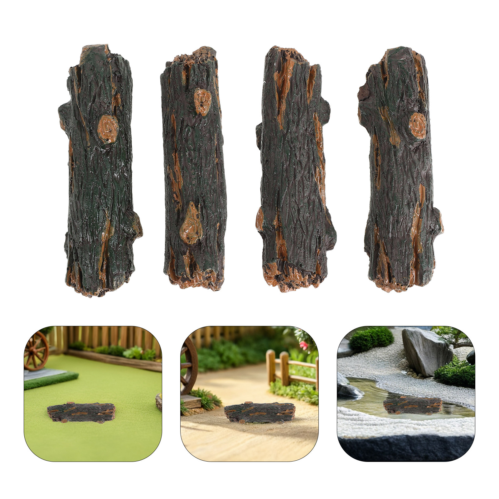 4Pcs Realistic Mini Resin Tree - Bonsai Garden Tree avis et prix